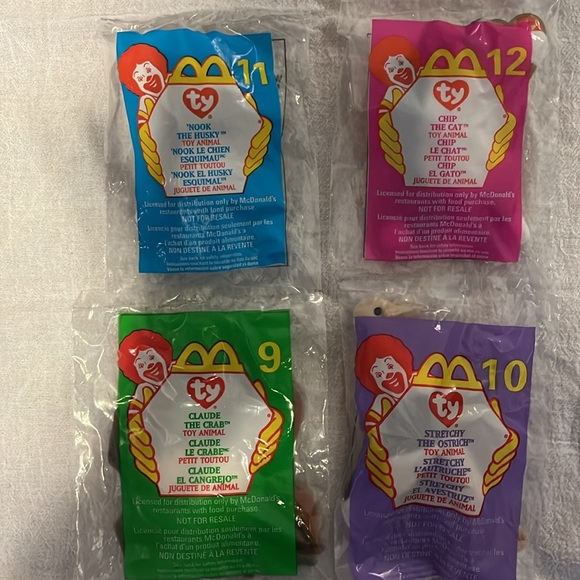 Ty Teenie Beanie Baby McDonald’s Happy Meal. Full set of 12, set number 3. - Picture 6 of 7